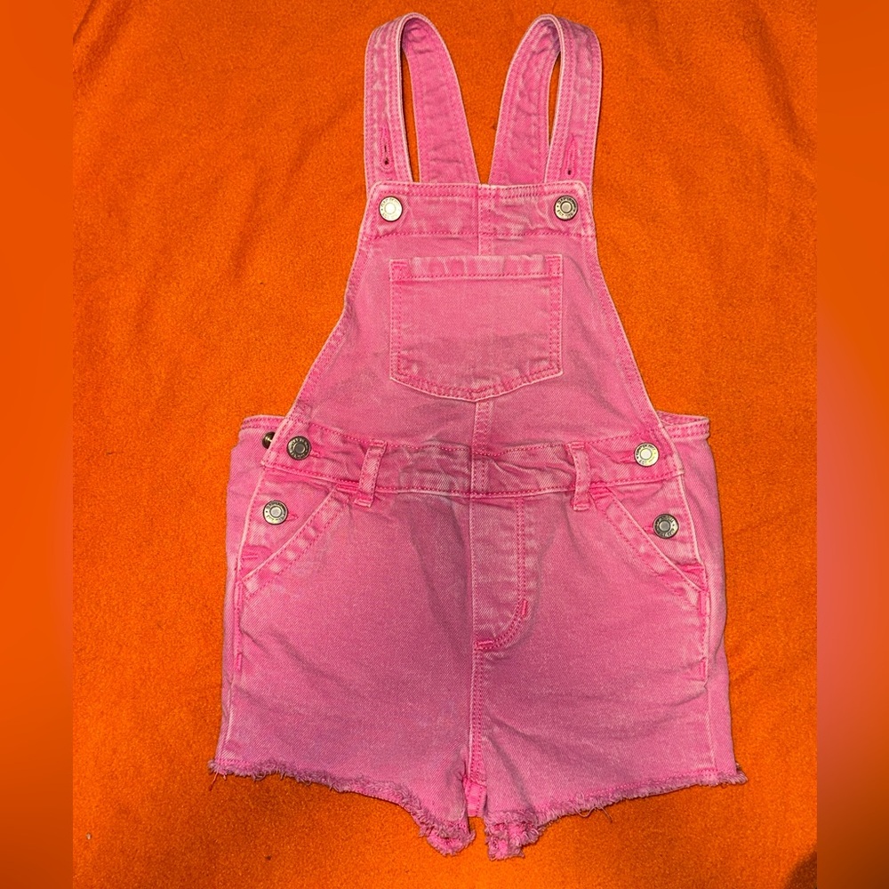 Gap Pink Denim Overalls